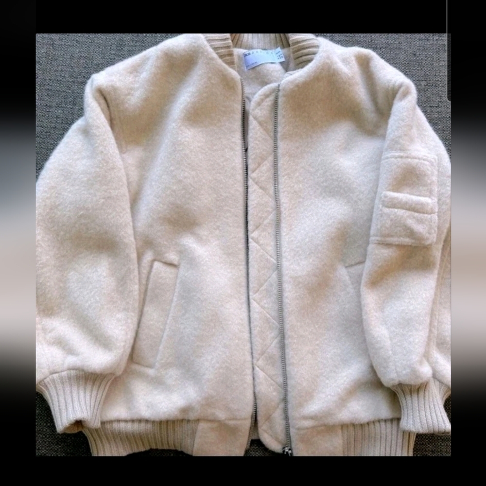 ASOS Cream Bomber Jacket